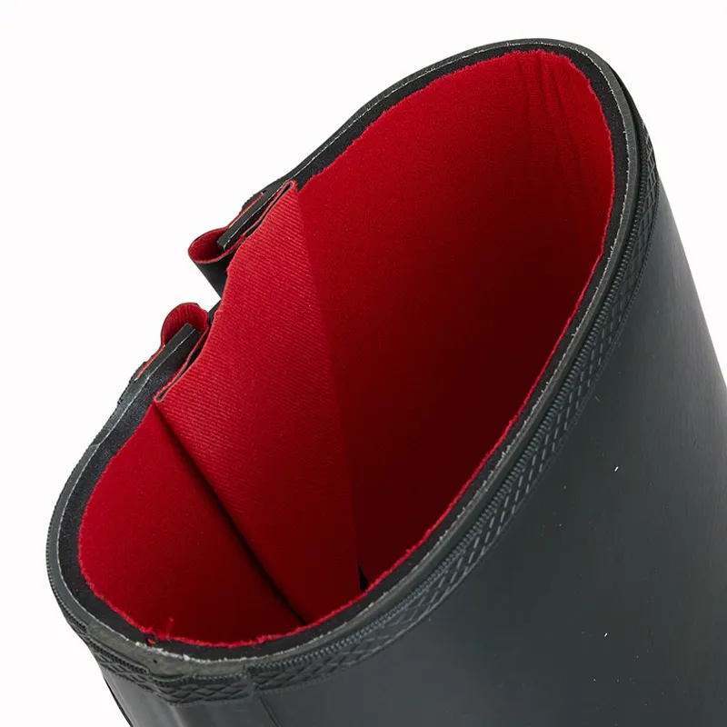 Woodland Neoprene Lined Wellington Boots Unisex in Dark Olive Green-1